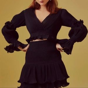 Keepsake Black Ruffle Skirt